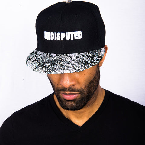 Undisputed™ Black Snakeskin Snapback